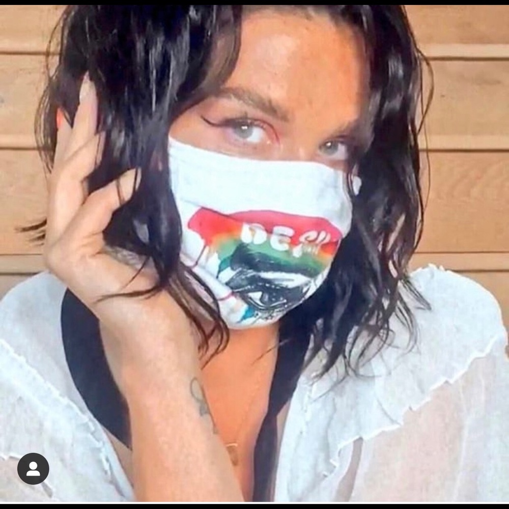ISO WHITE KESHA COVID QUARANTINE FACE MASK